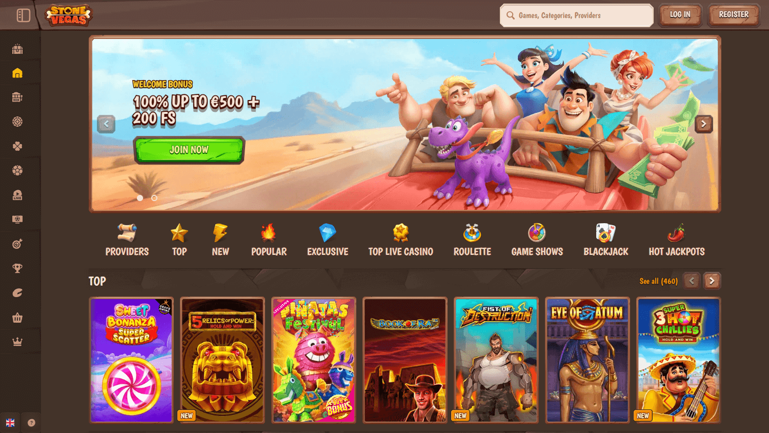 StoneVegas Casino Desktop screenshot