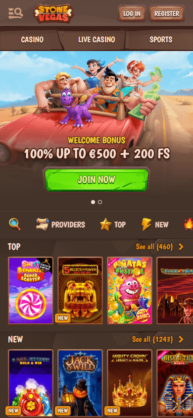 StoneVegas Casino Mobile screenshot